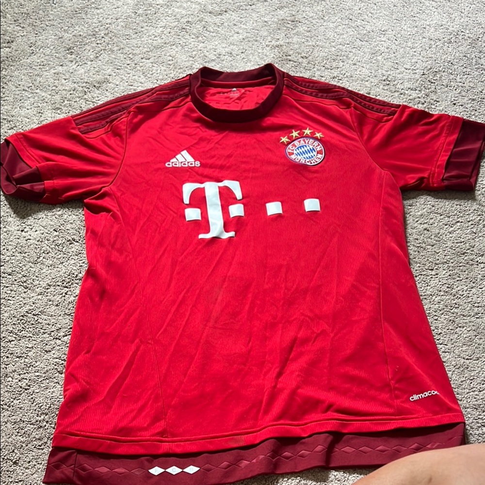 Adidas Red Bayern Munich Soccer Jersey